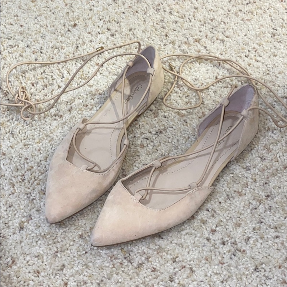Calvin Klein Lace Up Flats
